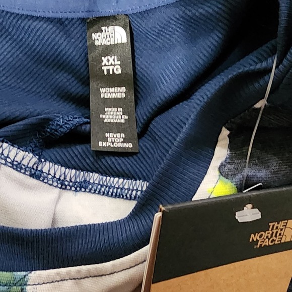 The North Face Dawndream‎ Long Sleeve Shirt Blue Floral Print Plus Sz 2XL New - Picture 8 of 9